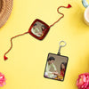 Personalized Rakhi Keychain Combo - Thoughtful Gift for Sibling Love