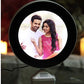 Skylark Round Magic Mirror Photo Frame by MANSI - Perfect Gift for Couples & Special Occasions