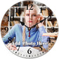 Custom Personalized Photo Wall Clock | Create Your Own Unique Design - 11.8-inch Style 3