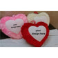 Soft Heart-Shaped Fur Cushions for Cozy Decor & Comfort