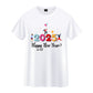 New Year Printed cotton T-Shirt – Celebrate in Style!