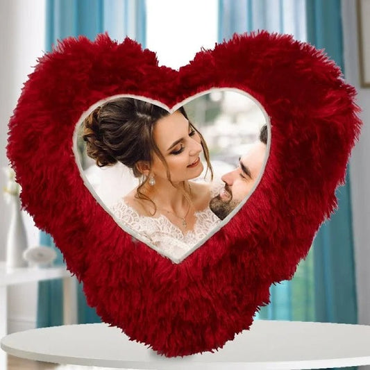 Plush Red Heart Cushion – A Cozy Touch of Romance.