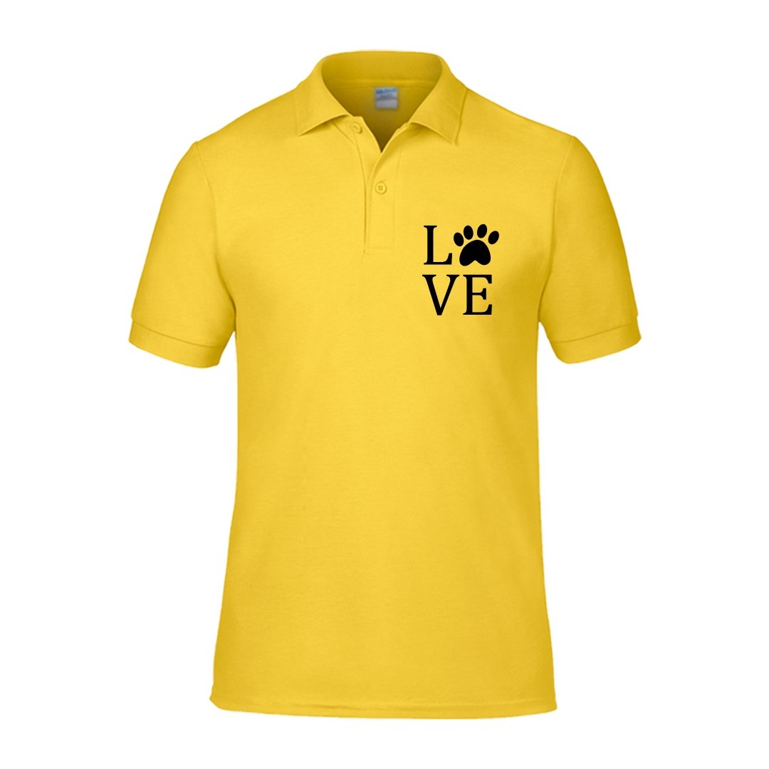 Yellow Sublimation Collar Neck T-Shirt – Customizable and Stylish Apparel