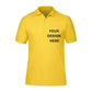 Yellow Sublimation Collar Neck T-Shirt – Customizable and Stylish Apparel