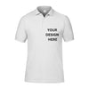 White Polyester Sublimation Collar Neck T-Shirt – Perfect for Custom Printing