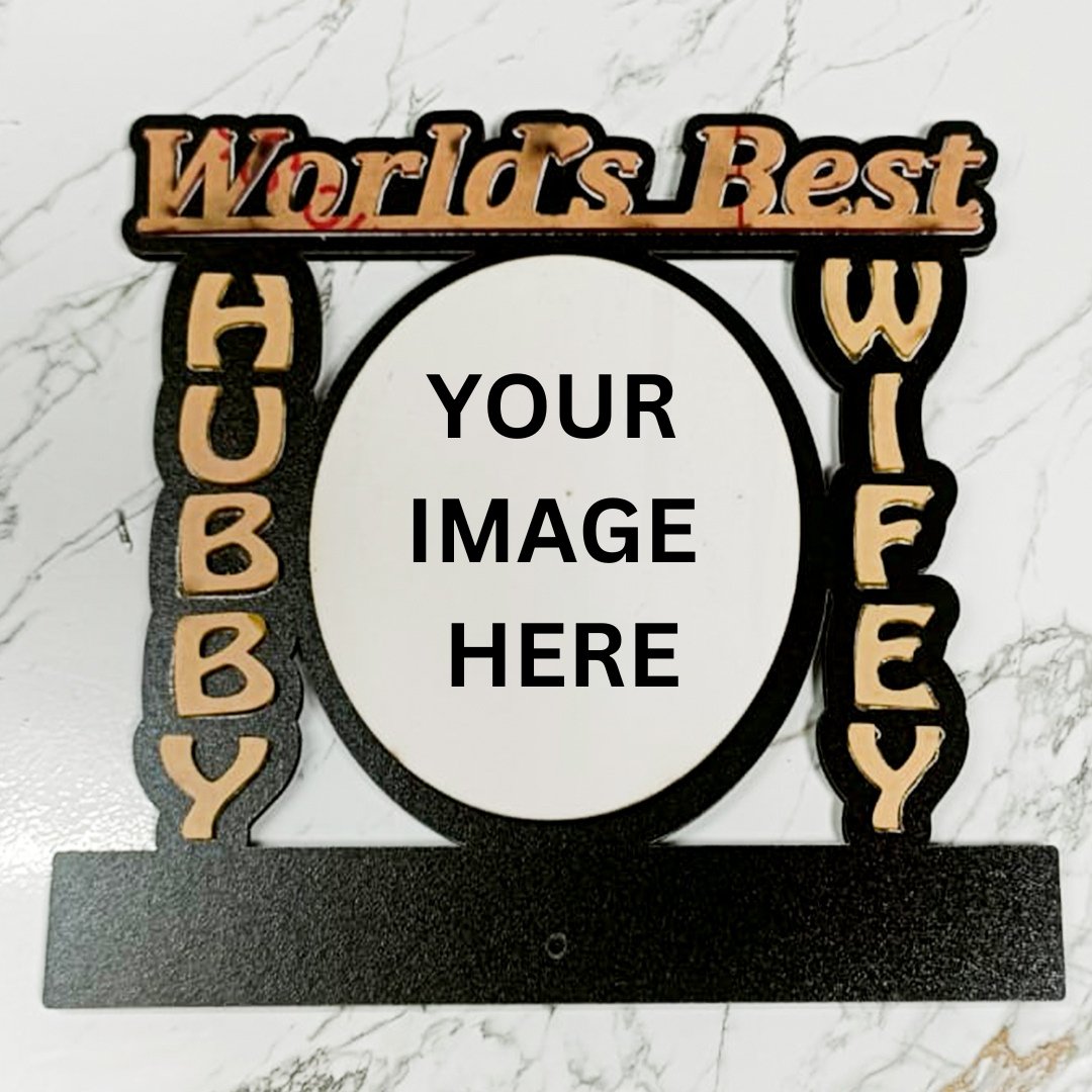 Personalized Sublimation Photo Frames for Husband & Wife – Unique Gift for Couples