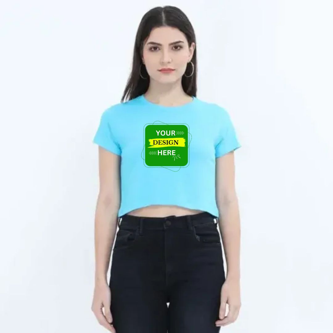 Custom Printed Crop Tops - Personalised Designs