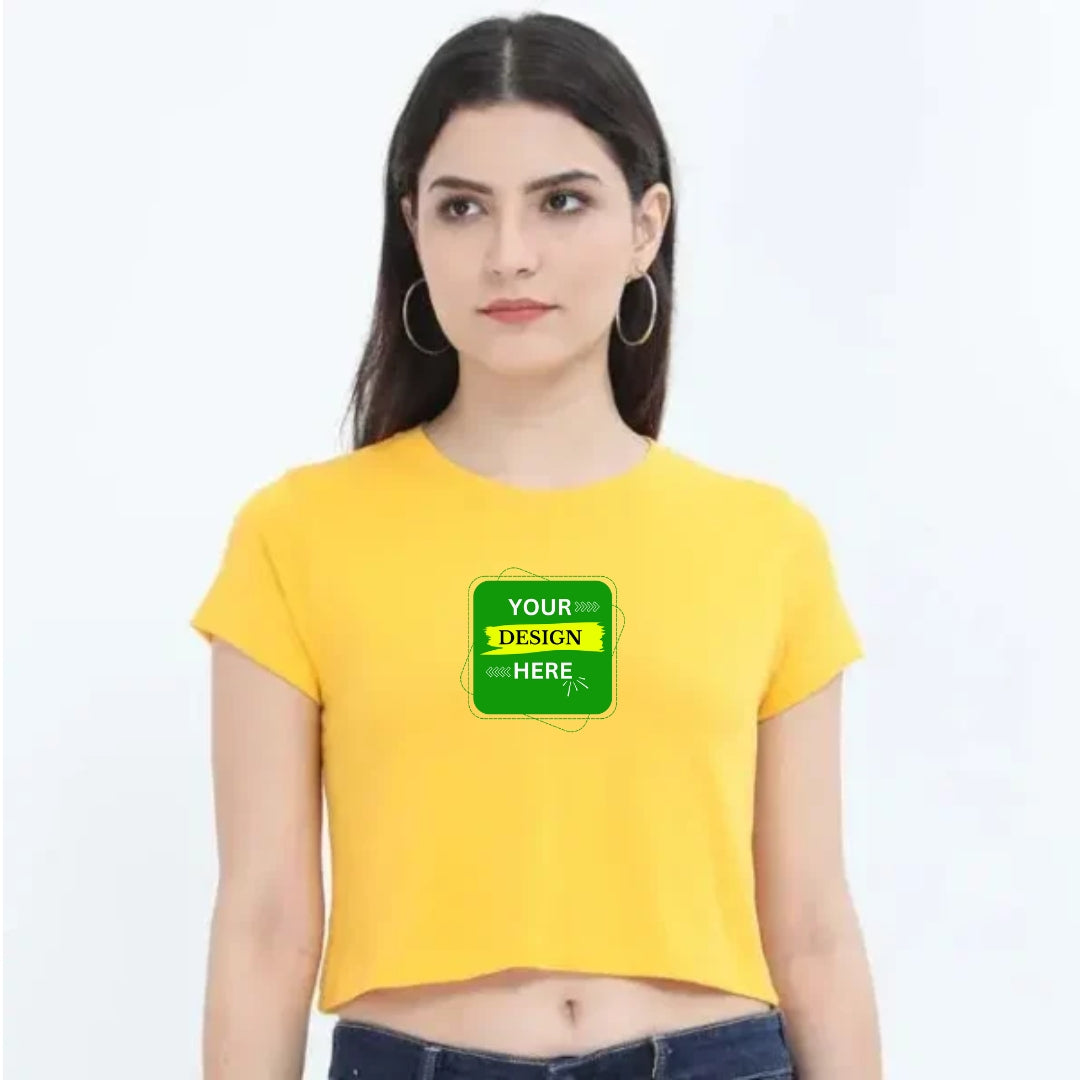 Custom Printed Crop Tops - Personalised Designs