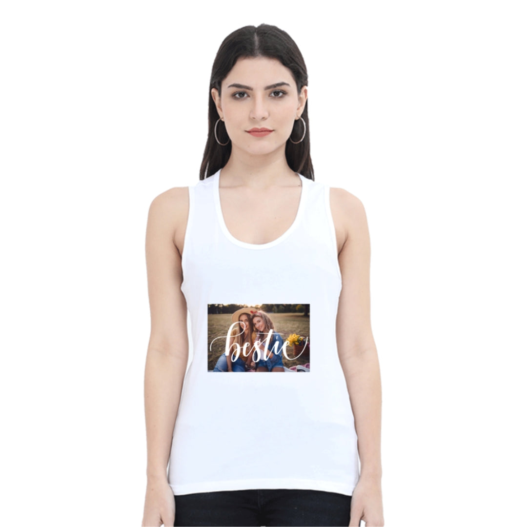 Custom Printed White Tank Tops - Personalized Designs for Every Style