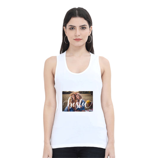 Custom Printed White Tank Tops - Personalized Designs for Every Style