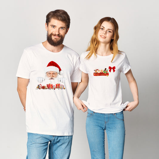 "Festive Sublimation T-Shirt & Shirt Combo | Perfect Christmas Gift"