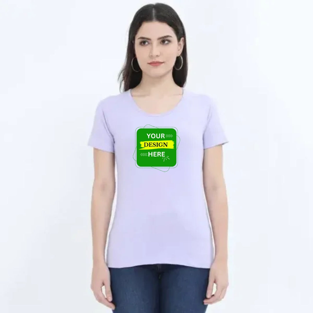 Custom Printed Women's T-Shirts - Personalized White Tees