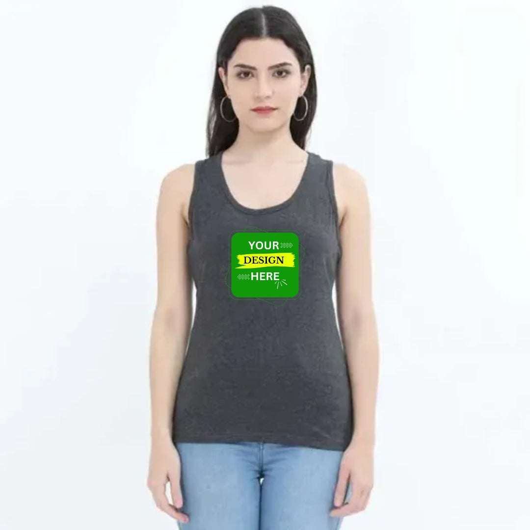 Custom Printed White Tank Tops - Personalized Designs for Every Style