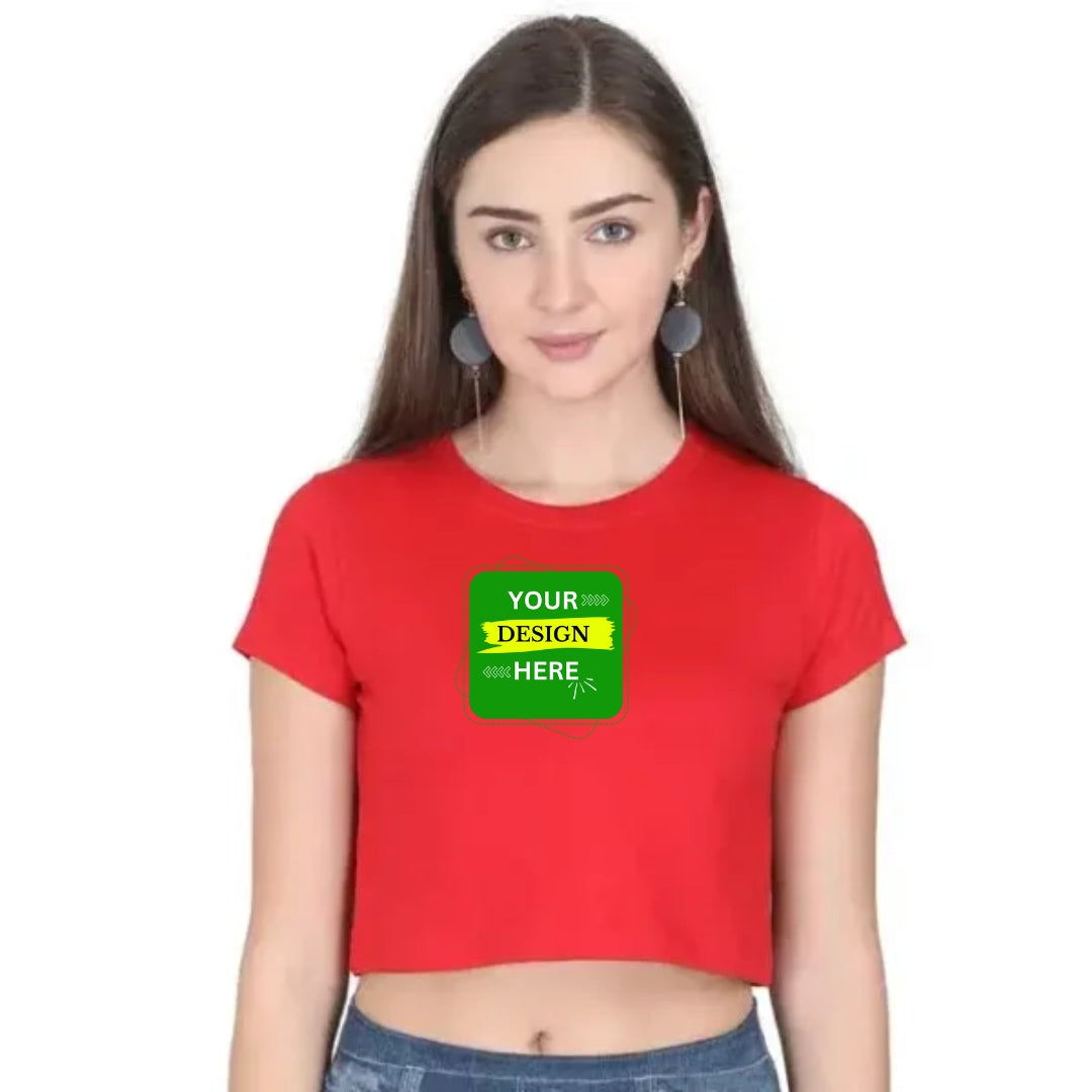 Custom Printed Crop Tops - Personalised Designs