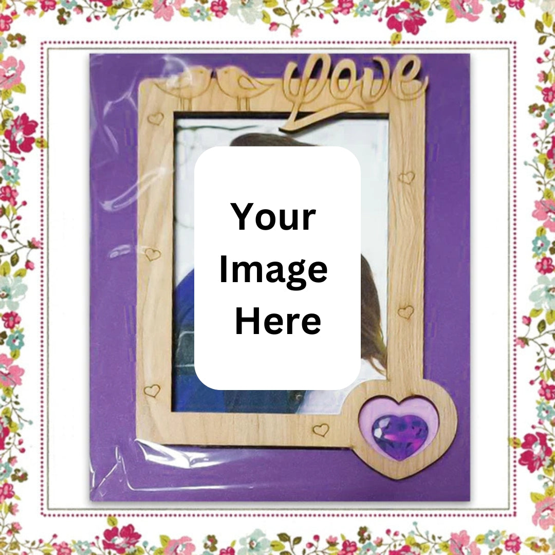 Elegant Love Couple Photo Frame - Perfect Gift for Couples & Weddings.