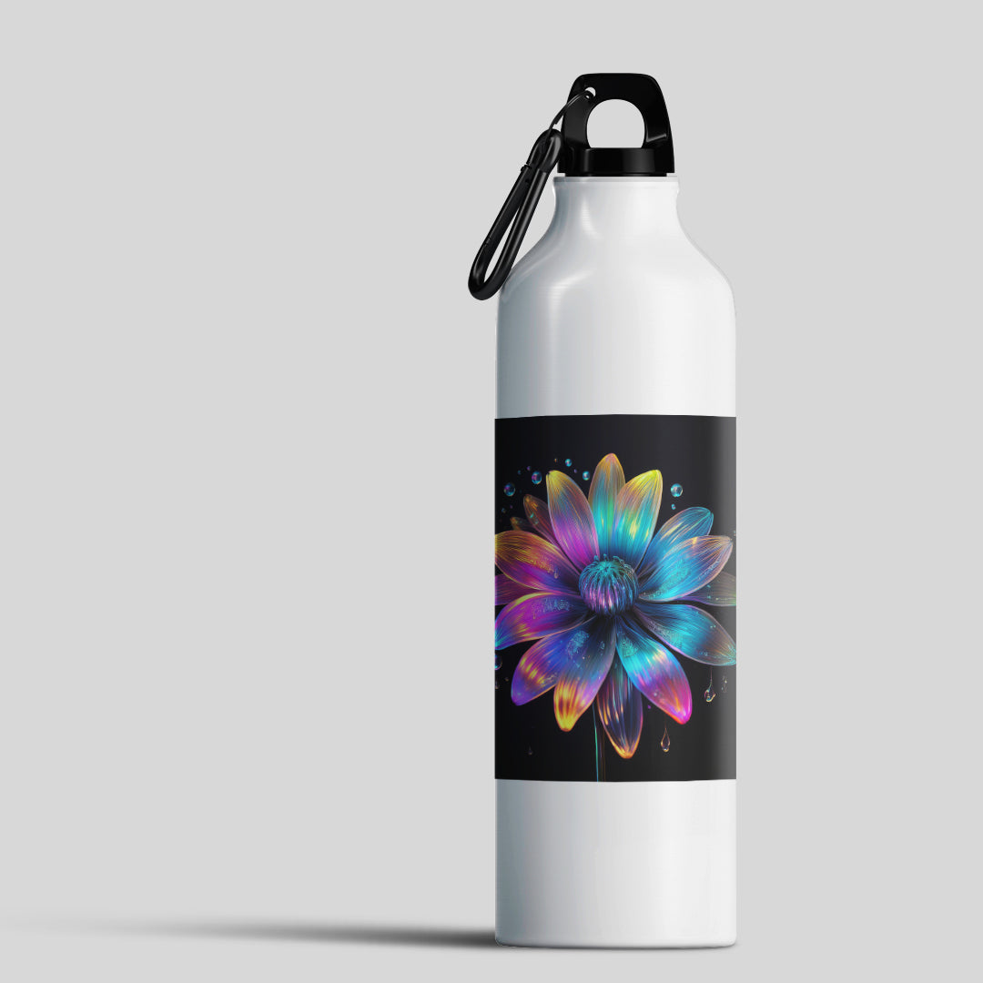 Floral Neon Light Shipper Bottle - Stylish and Vibrant Design.