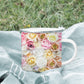 Elegant Flower Pattern Tea Cup Design | Delicate Floral Art for a Charming Sip