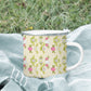 Elegant Flower Pattern Tea Cup Design | Delicate Floral Art for a Charming Sip