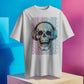 Skeleton Head with Headphones T-Shirt for Men - Edgy Music Lover Tee