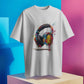 Vibrant Headphone designed T-Shirt for Men - Colorful Music-Inspired Design