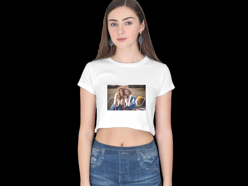 Custom Printed Crop Tops - Personalised Designs