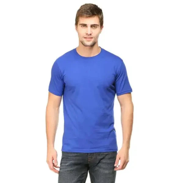 Custom Printed Pure Cotton Round Neck T-Shirt - Personalised