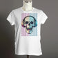 Skeleton Head with Headphones T-Shirt for Men - Edgy Music Lover Tee