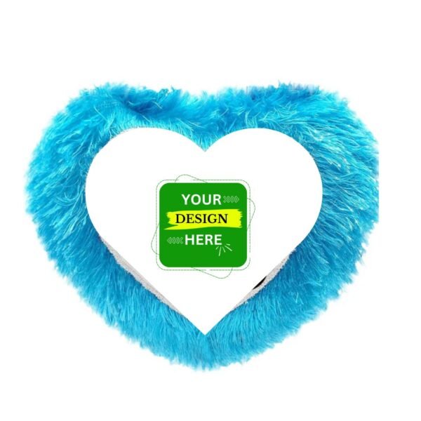 Sky Blue heart Cushion – A Soft Breeze of Tranquility for Your Home